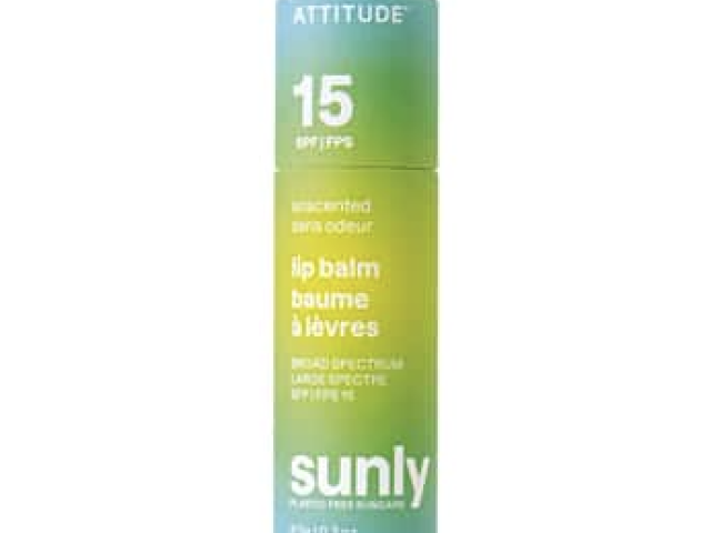 ATTITUDE Sunly Lip Balm SPF 15 – Unscented 