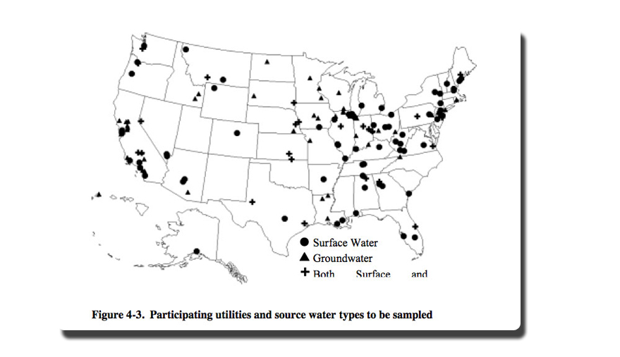 Map showing chromium-6 contamination