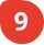 A large red circle with the number nine in white bold font at its center.