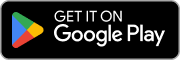 Google Play logo with a colorful play button design on a black background.