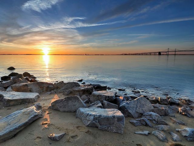 Photo of the Bay Bridge in Maryland