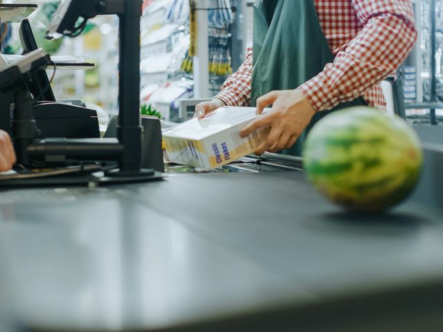 Checkout at grocery