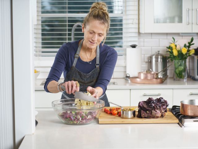 Stefanie Sacks cooking