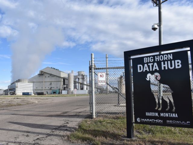 Bitcoin mine in Hardin, Montana