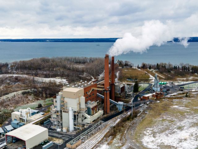 Former coal plant, turned Greenidge crypto mine in Dresden, N.Y.
