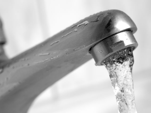 Faucet running water