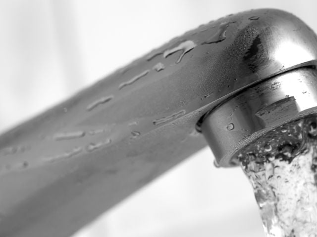 Faucet running water