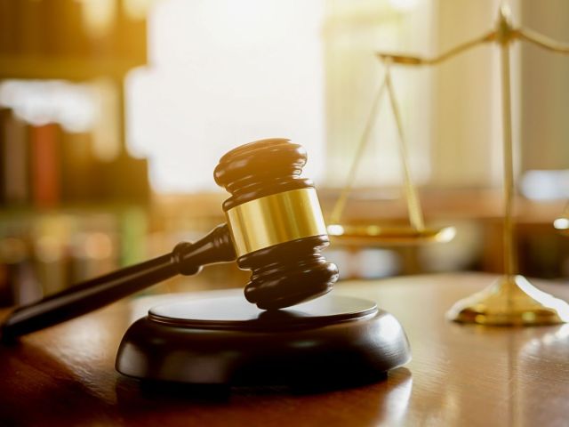 Gavel in a court room