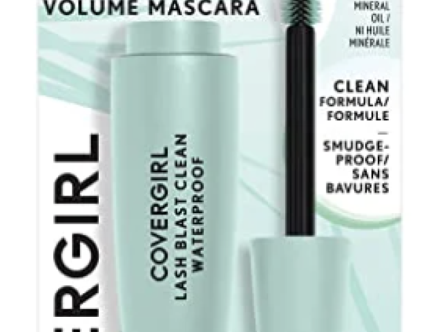 Covergirl Lash Blast Clean Waterproof Volume Mascara, Black Brown, Very Black
