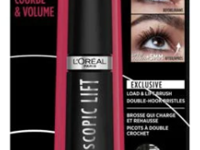 L’Oreal Paris Telescopic Lift Mascara, Black, Blackest Black
