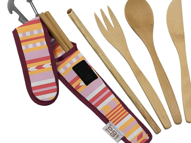 Premium Reusable Bamboo Utensil Travel Set 