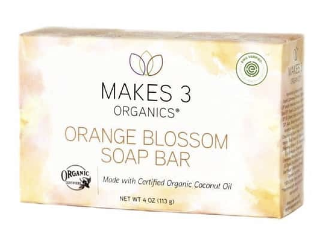 Makes 3 Organics Orange Blossom Soap Bar