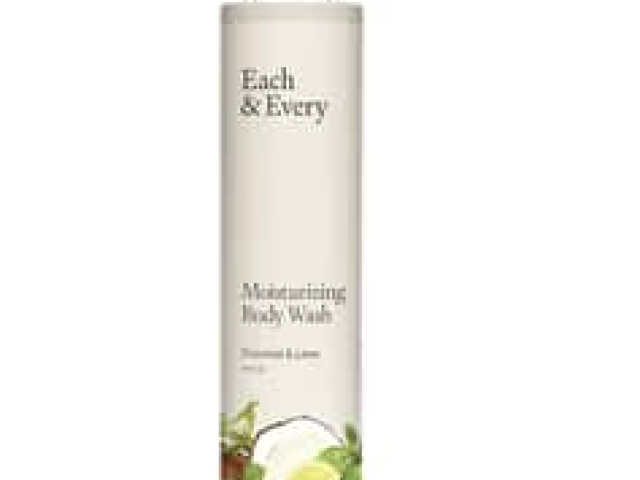 Each & Every Moisturizing Body Wash, Coconut & Lime