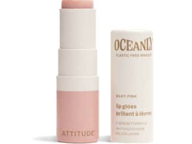 ATTITUDE Oceanly Lip Gloss, Silky Pink