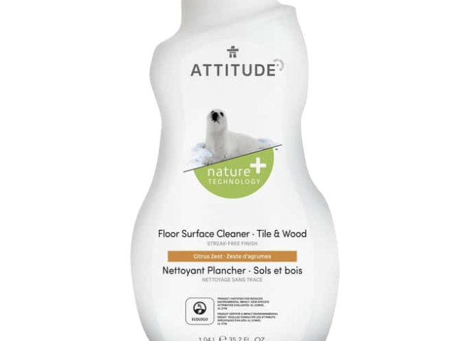 Attitude Nature + Floor Surface Cleaner - Tiles & Wood, Citrus Zest