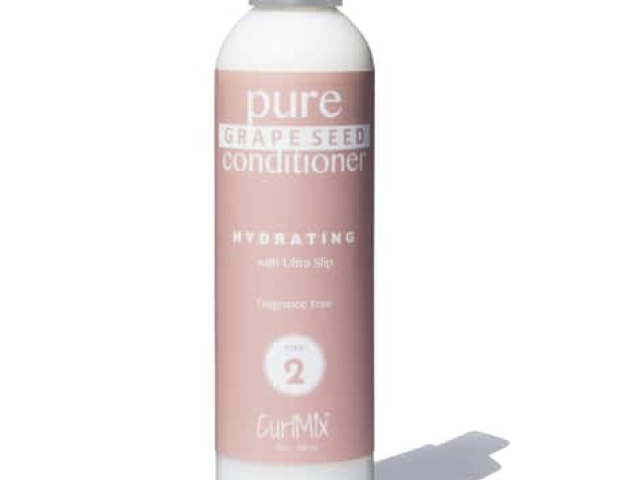 Curlmix Curly Hair Pure Grape Seed Conditioner with Ultra Slip (Fragrance-Free)