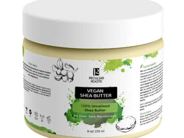 Peculiar Roots Vegan 100% Unrefined Shea Butter, Unscented