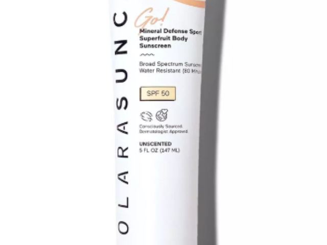 Solara Suncare Go! Mineral Defense Sport Superfruit Body Sunscreen Lotion, SPF 50