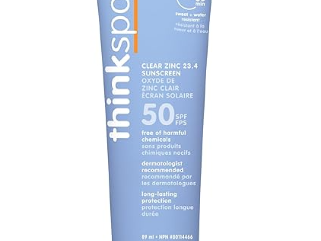 Thinksport Clear Zinc Sunscreen Lotion, SPF 50