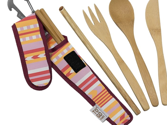 Premium Reusable Bamboo Utensil Travel Set