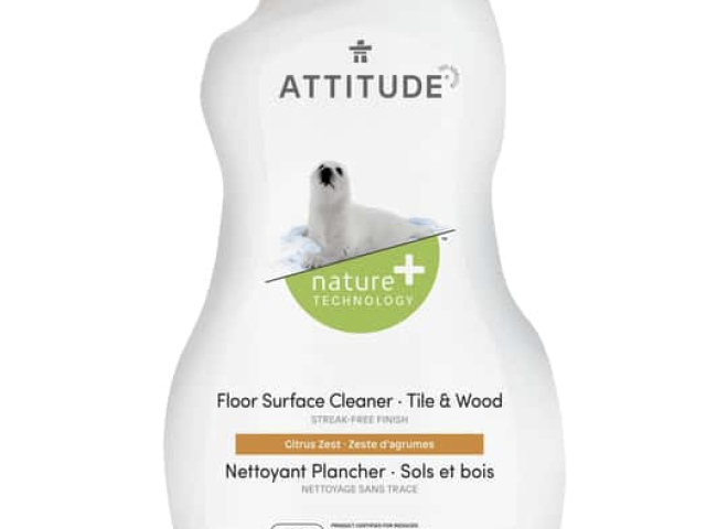 Attitude Nature + Floor Surface Cleaner - Tiles & Wood, Citrus Zest