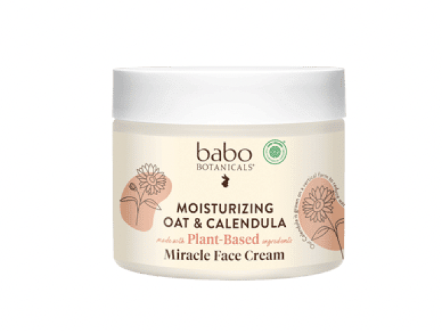 Babo Botanicals Miracle Face Cream, Moisturizing Oat & Calendula