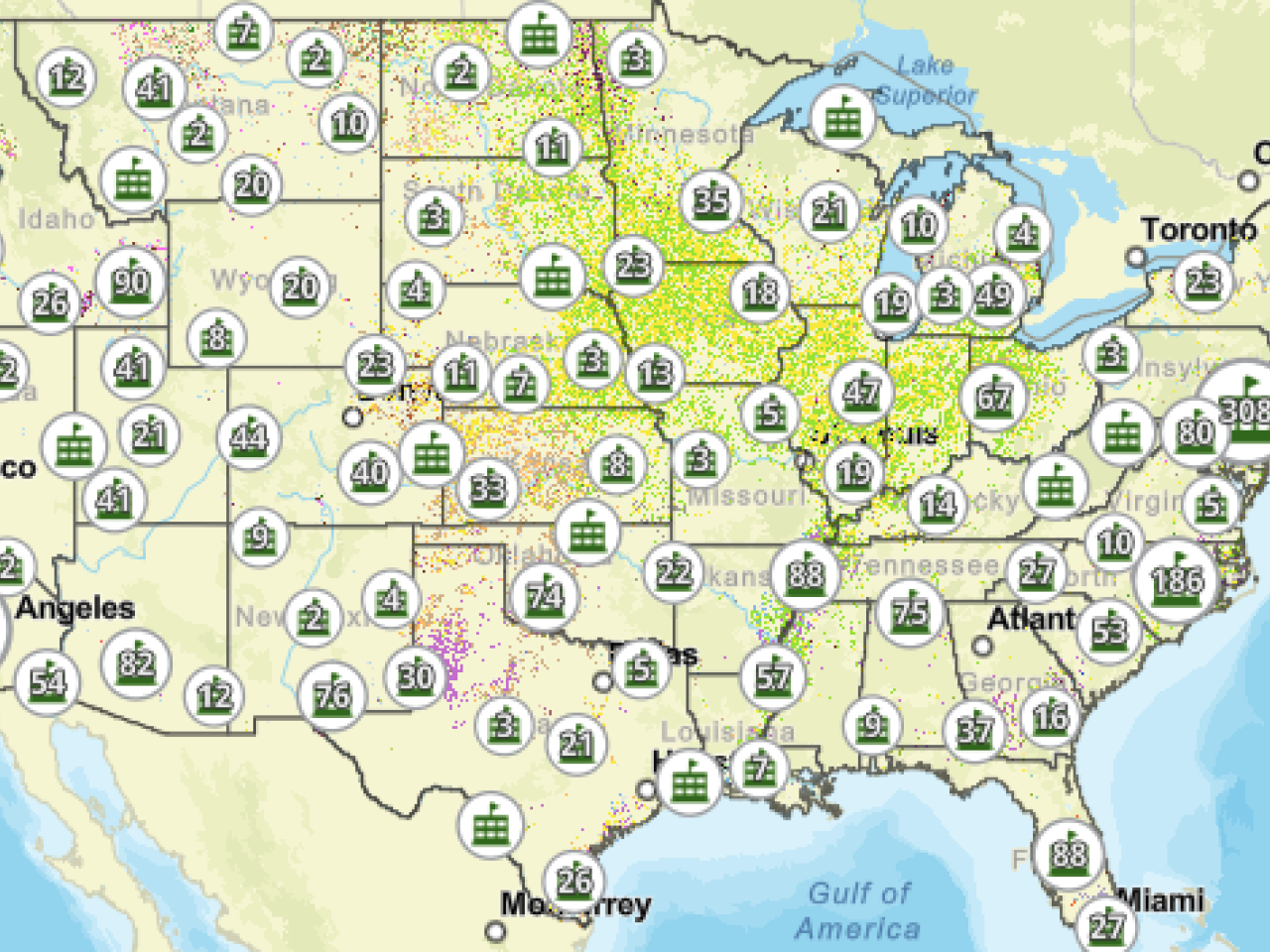 Schools near pesticide spraying fields