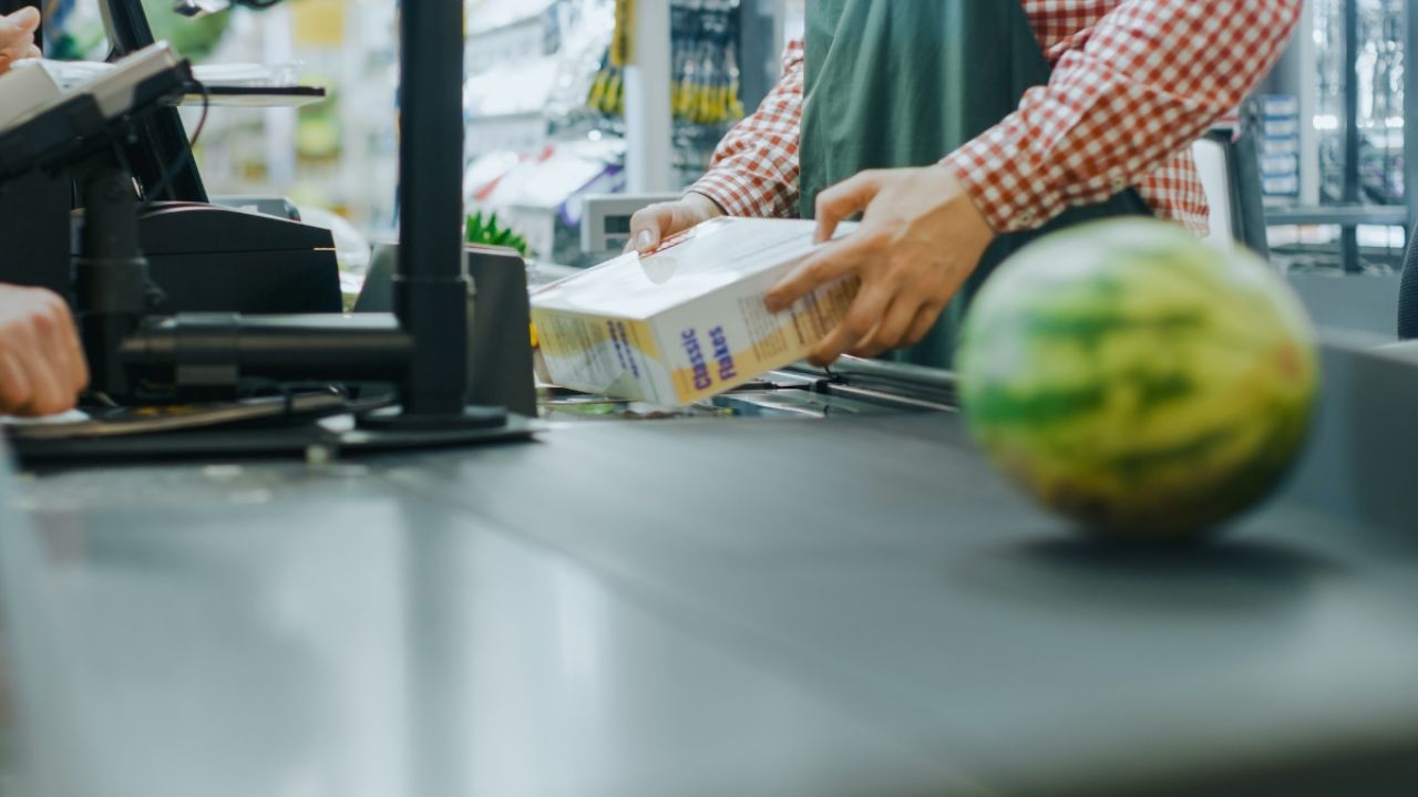 Checkout at grocery