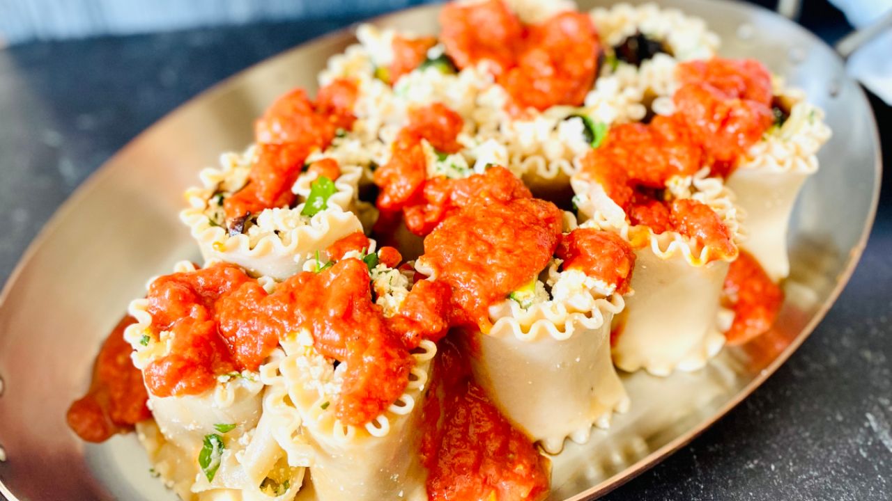 Vegetable Lasagna Rolls