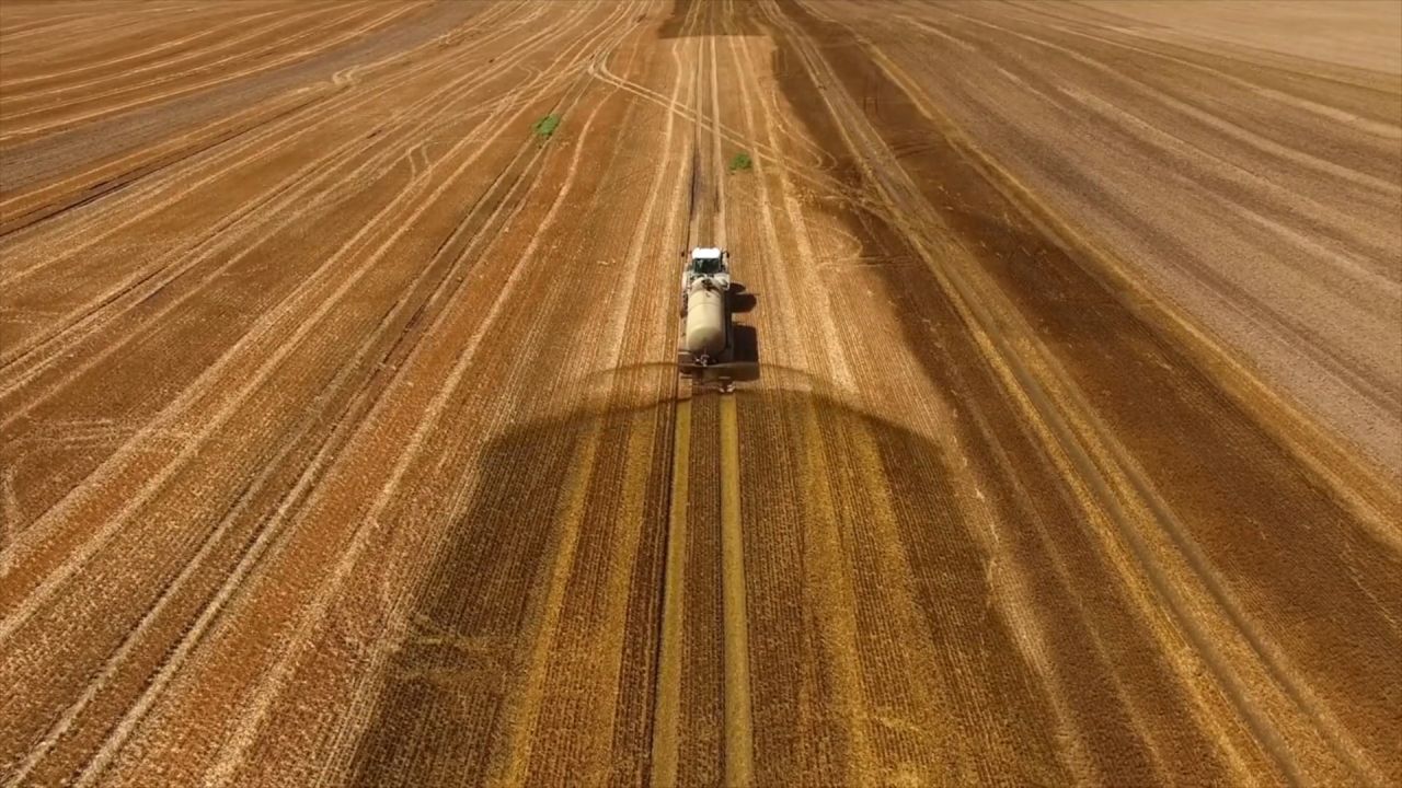 Tractor Plowing a field