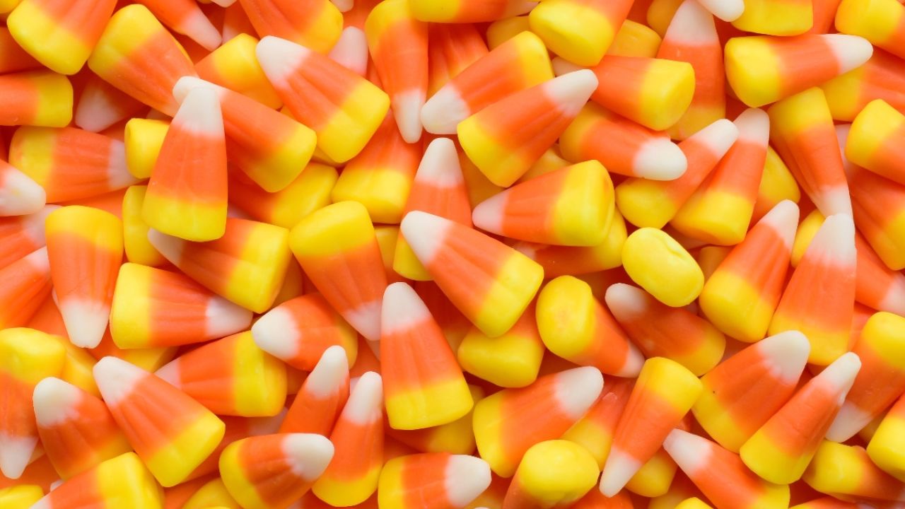 Pile of candy corn