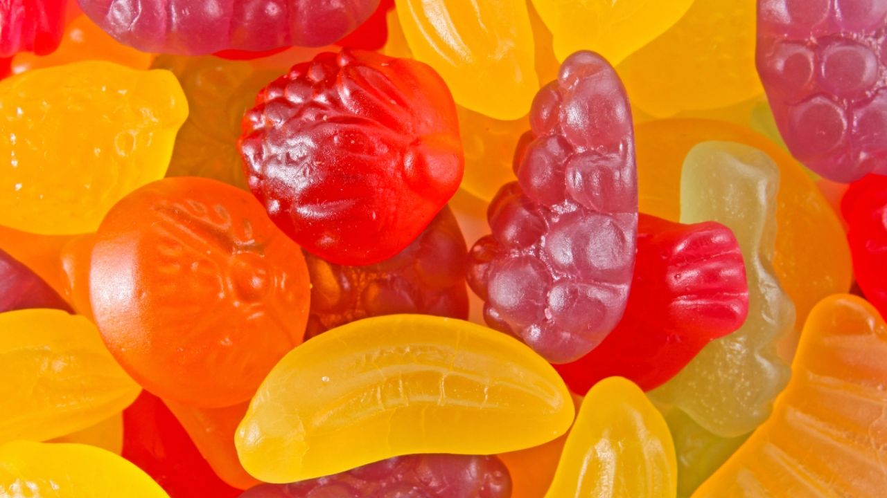 Pile of fruit snacks