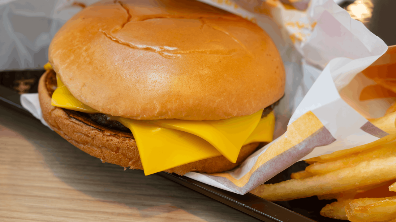 Fast food burger